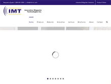 Tablet Screenshot of imt-inc.com